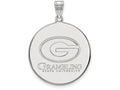 Logoart 925 Sterling Silver Grambling State University Extra Large  Disc Pendant