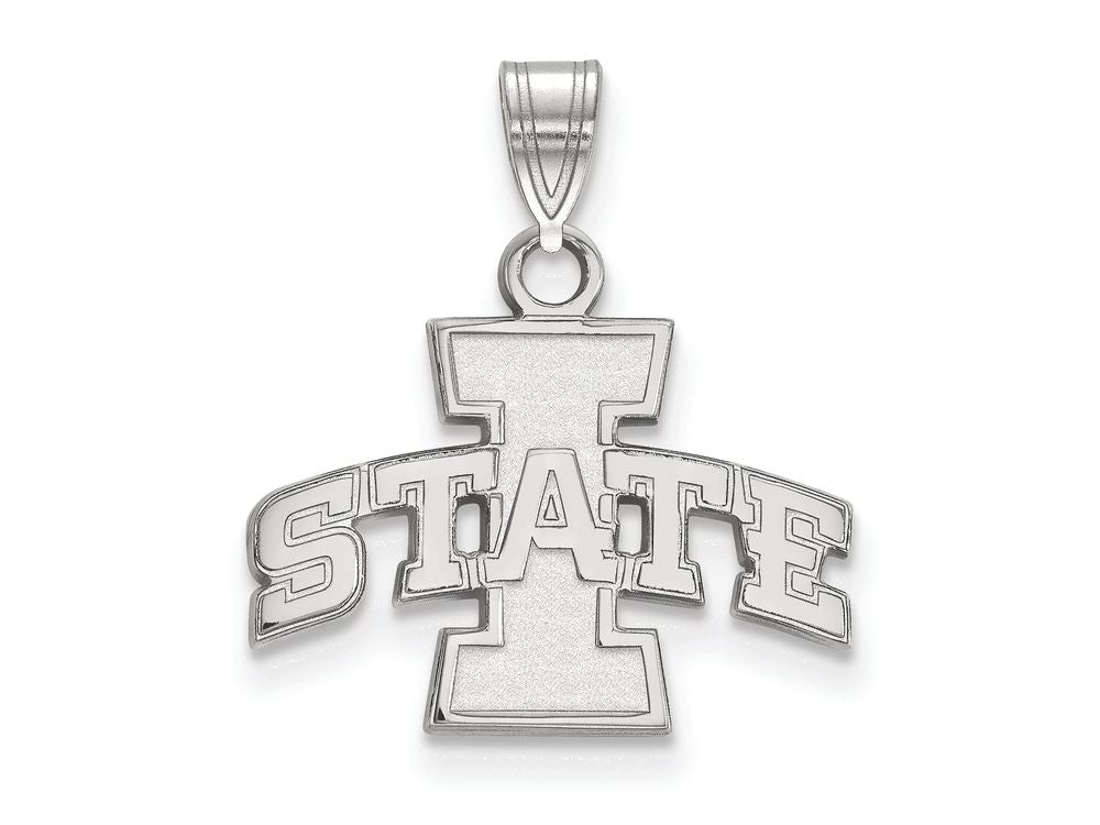 LogoArt Sterling Silver Iowa State University Small Pendant Necklace