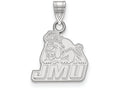 LogoArt Sterling Silver James Madison University Small Pendant Necklace