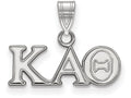 LogoArt Sterling Silver Kappa Alpha Theta Small Pendant Necklace