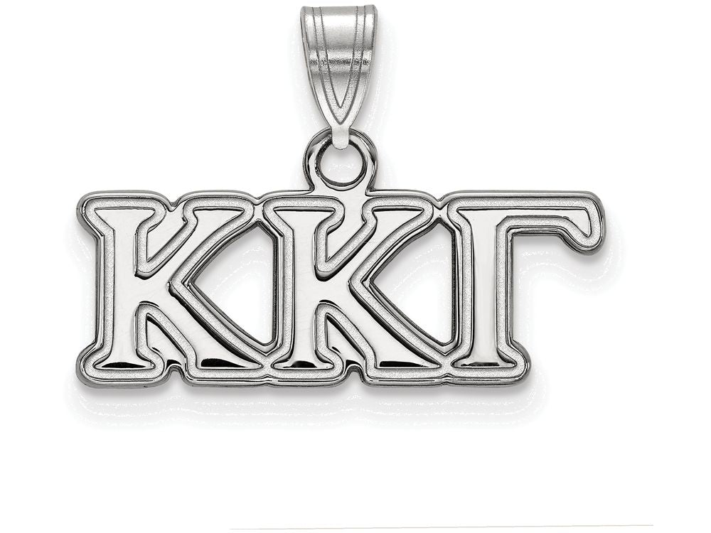 LogoArt Sterling Silver Kappa Kappa Gamma Small Pendant Necklace