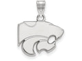 LogoArt Sterling Silver Kansas State University Small Pendant Necklace