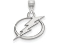 LogoArt Sterling Silver Tampa Bay Ligtning Small Pendant Necklace