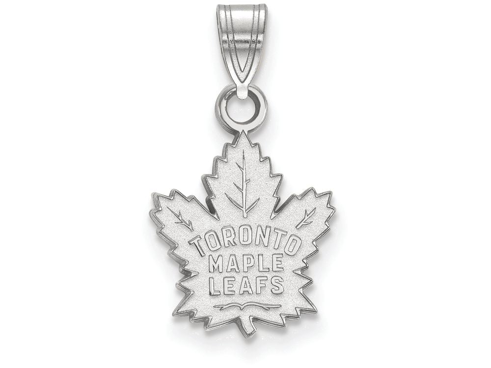 LogoArt Sterling Silver Toronto Maple Leafs Small Pendant Necklace