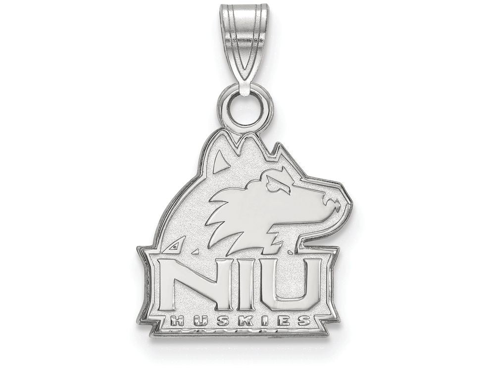 LogoArt Sterling Silver Northern Illinois University Small Pendant Necklace