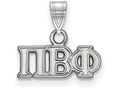 LogoArt Sterling Silver Pi Beta Phi Small Pendant Necklace