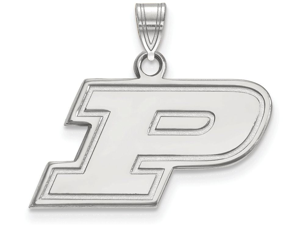 LogoArt Sterling Silver Purdue Small Pendant Necklace