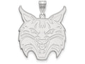 LogoArt Sterling Silver Quinnipiac University XL Pendant Necklace