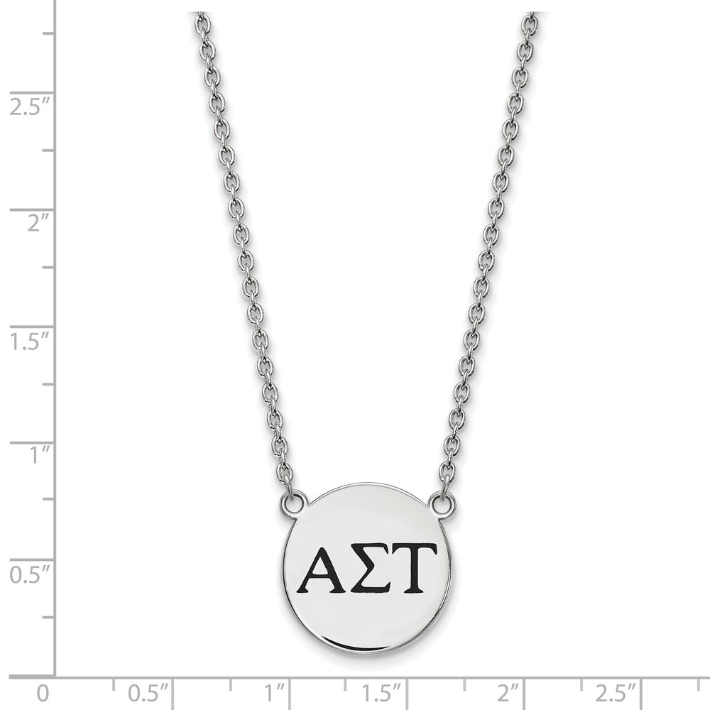 LogoArt Sterling Silver New York Rangers Small Pendant Necklace