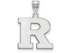 LogoArt Sterling Silver Rutgers Medium Pendant Necklace