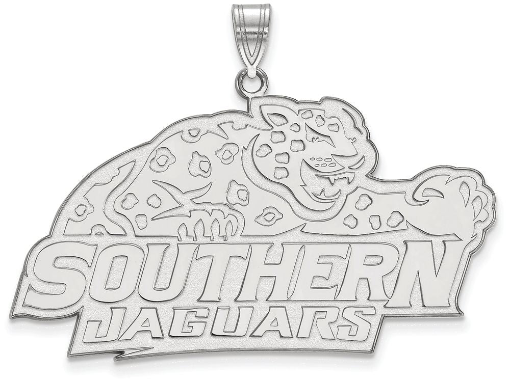 LogoArt Sterling Silver Southern University XL Pendant Necklace