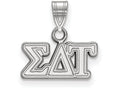 LogoArt Sterling Silver Sigma Delta Tau Small Pendant Necklace