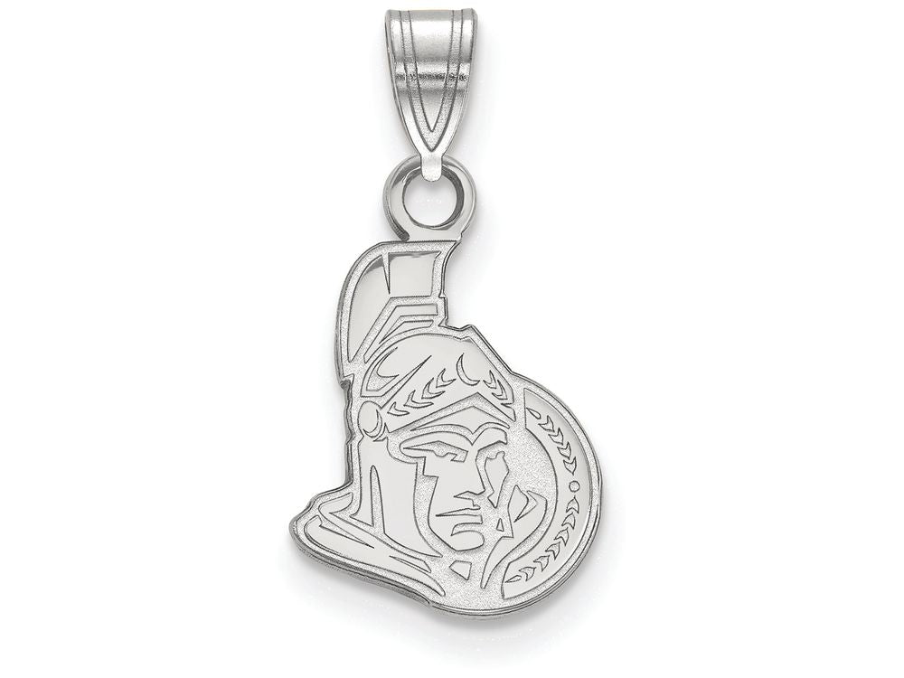 LogoArt Sterling Silver Ottawa Senators Small Pendant Necklace