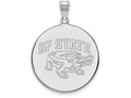 LogoArt Sterling Silver San Francisco State University XL Disc Pendant Necklace