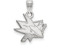LogoArt Sterling Silver San Jose Sharks Small Pendant Necklace