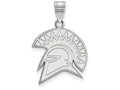 LogoArt Sterling Silver San Jose State University Large Pendant Necklace