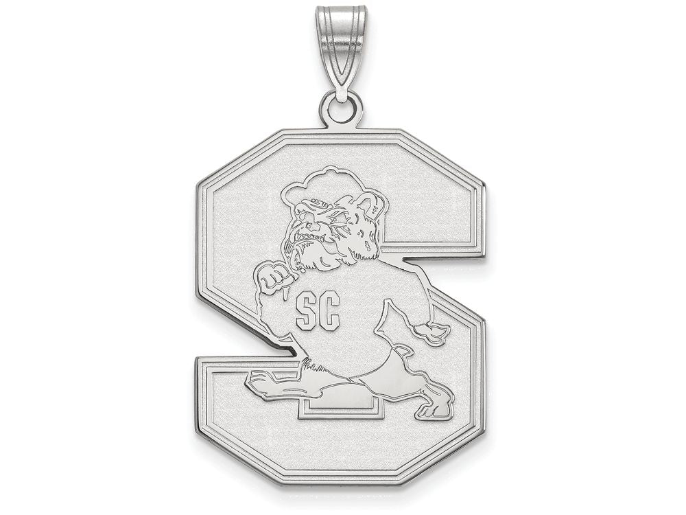 LogoArt Sterling Silver South Carolina State University XL Pendant Necklace