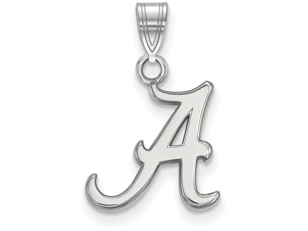 LogoArt Sterling Silver University Of Alabama Small Pendant Necklace