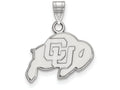 LogoArt Sterling Silver University Of Colorado Small Pendant Necklace