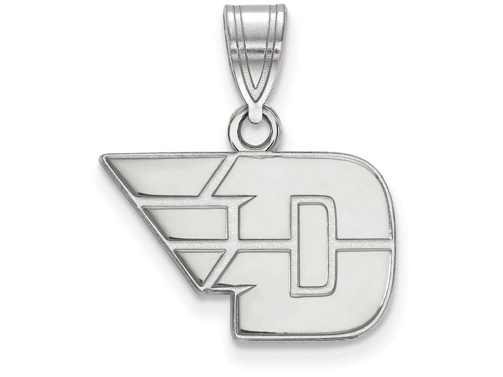 LogoArt Sterling Silver University Of Dayton Small Pendant Necklace