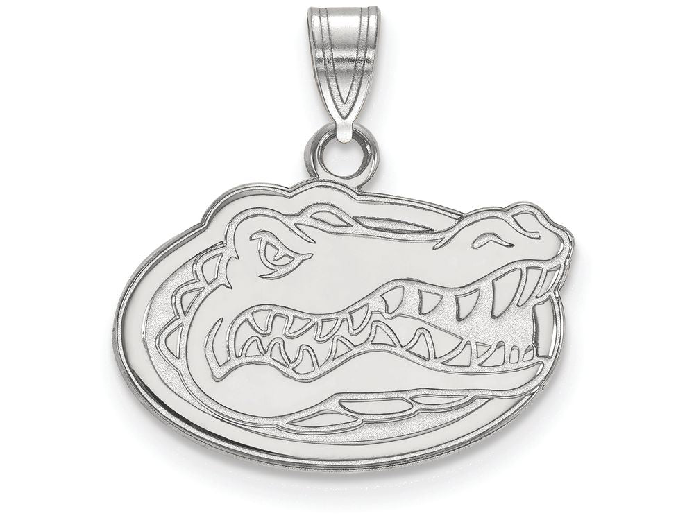 LogoArt Sterling Silver University Of Florida Small Pendant Necklace