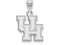 LogoArt Sterling Silver University Of Houston Small Pendant Necklace