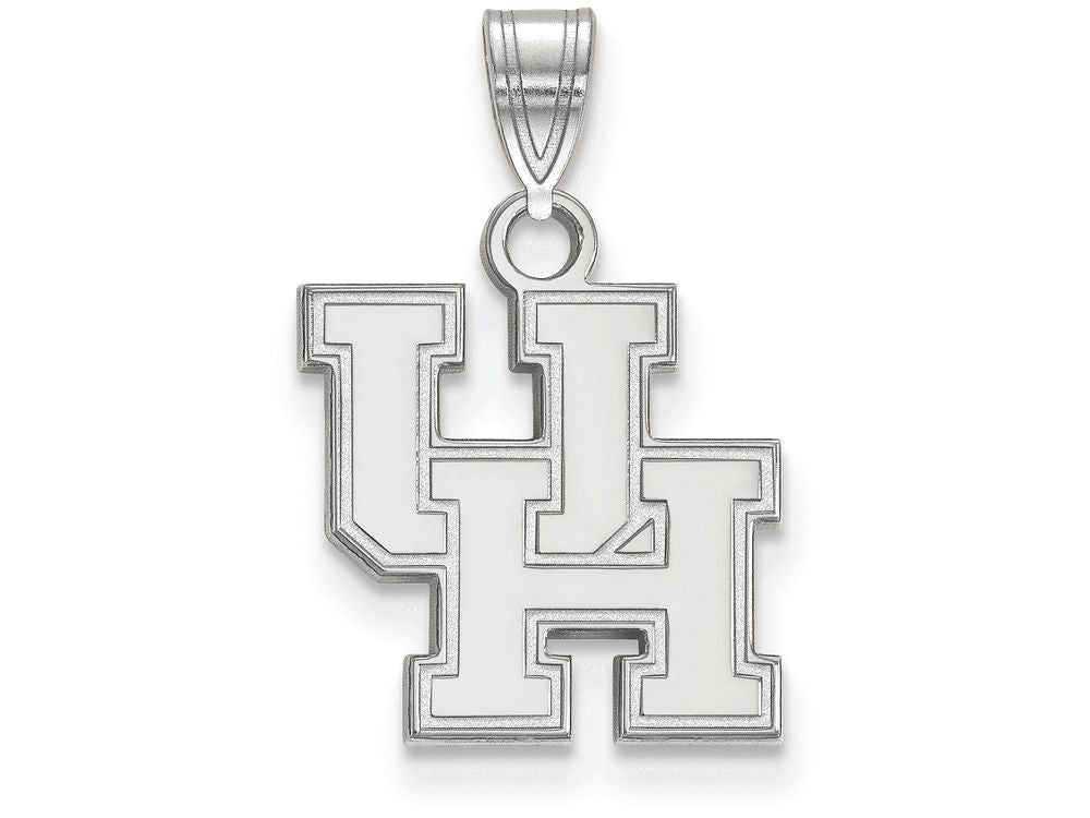 LogoArt Sterling Silver University Of Houston Small Pendant Necklace