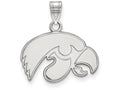LogoArt Sterling Silver University Of Iowa Small Pendant Necklace