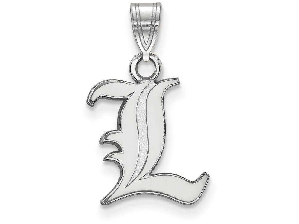 LogoArt Sterling Silver University Of Louisville Small Pendant Necklace