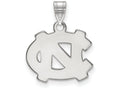 LogoArt Sterling Silver University Of North Carolina Small Pendant Necklace