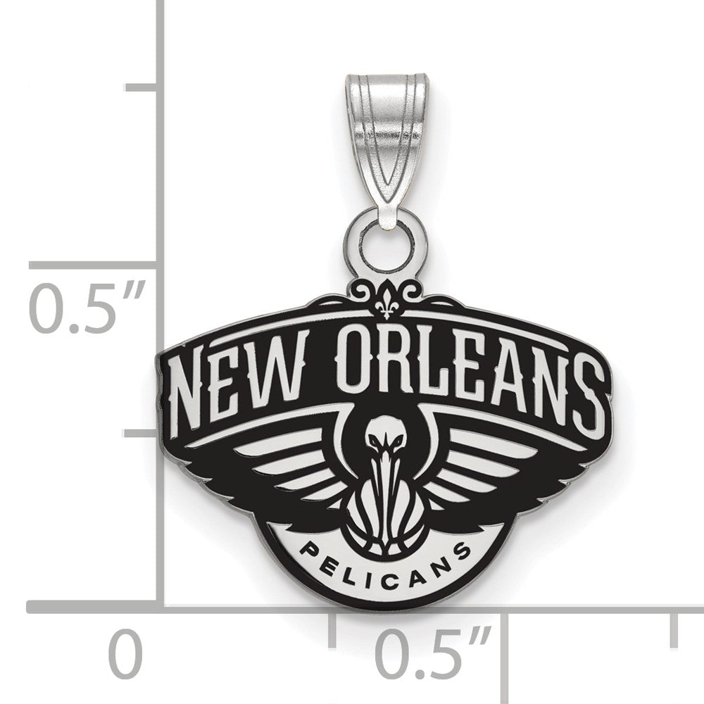 LogoArt Sterling Silver University Of North Carolina At Charlotte XL Disc Pendant Necklace