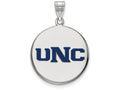 LogoArt Sterling Silver University Of Northern Colorado Large Enamel Disc Pendant Necklace
