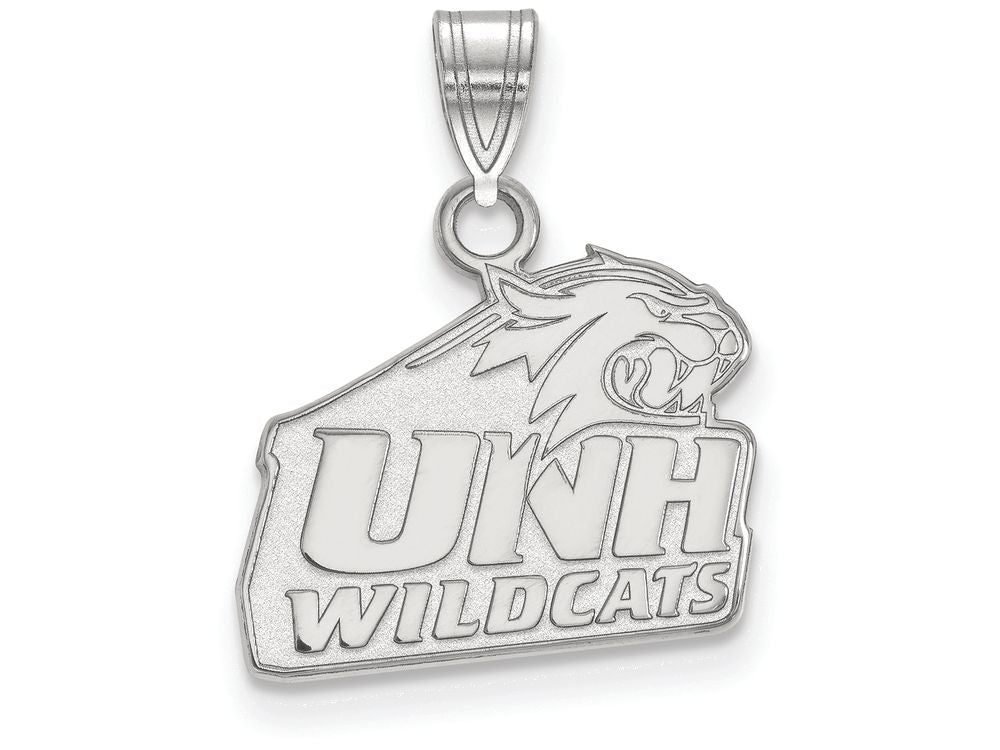 LogoArt Sterling Silver University Of New Hampshire Small Pendant Necklace