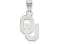 LogoArt Sterling Silver Oklahoma Small Pendant Necklace