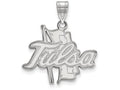 LogoArt Sterling Silver The University Of Tulsa Large Pendant Necklace