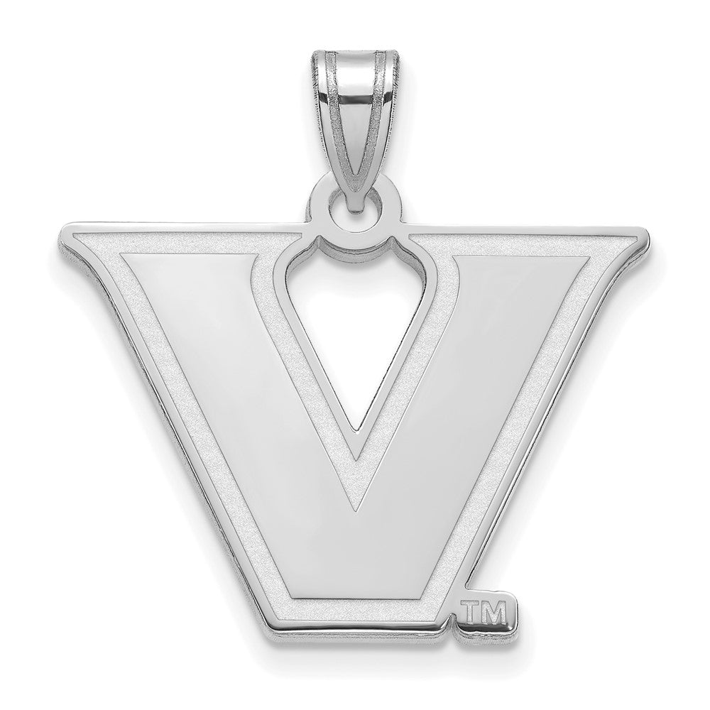 LogoArt Sterling Silver Vanderbilt University Large Pendant Necklace