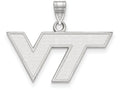 LogoArt Sterling Silver Virginia Tech Small Pendant Necklace