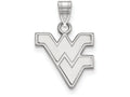 LogoArt Sterling Silver West Virginia University Small Pendant Necklace
