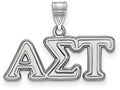 LogoArt Sterling Silver Alpha Sigma Tau Medium Pendant Necklace