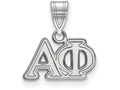 LogoArt Sterling Silver Alpha Phi Medium Pendant Necklace
