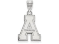 LogoArt Sterling Silver Appalachian State University Medium Pendant Necklace