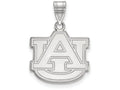 LogoArt Sterling Silver Auburn University Medium Pendant Necklace