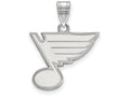 LogoArt Sterling Silver St. Louis Blues Medium Pendant Necklace