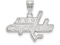 LogoArt Sterling Silver Washington Capitals Medium Pendant Necklace