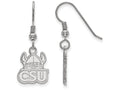 LogoArt Sterling Silver Cleveland State University Small Dangle Earrings Wire