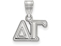 LogoArt Sterling Silver Delta Gamma Medium Pendant Necklace