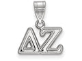 LogoArt Sterling Silver Delta Zeta Medium Pendant Necklace