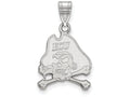 LogoArt Sterling Silver East Carolina University Medium Pendant Necklace
