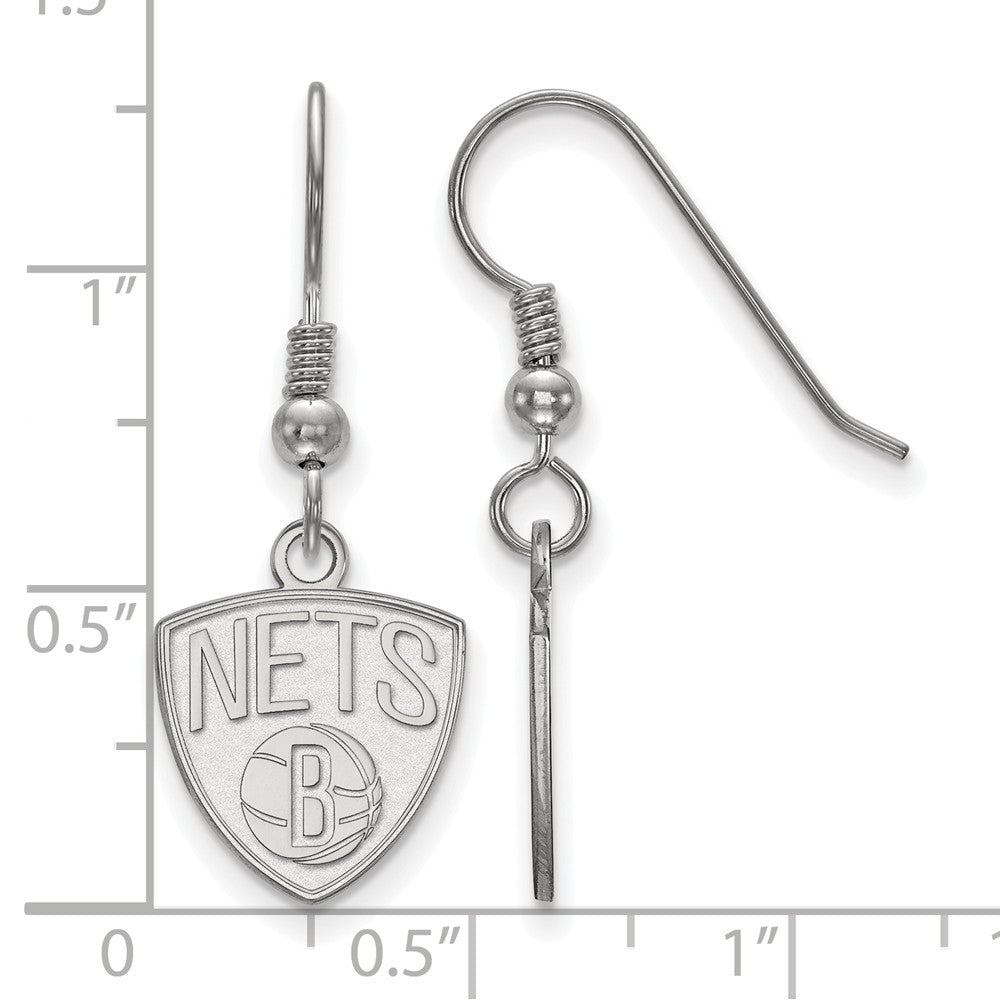 LogoArt Sterling Silver Fordham University Small Dangle Earrings Wire