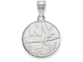 LogoArt Sterling Silver New York Islanders Medium Pendant Necklace
